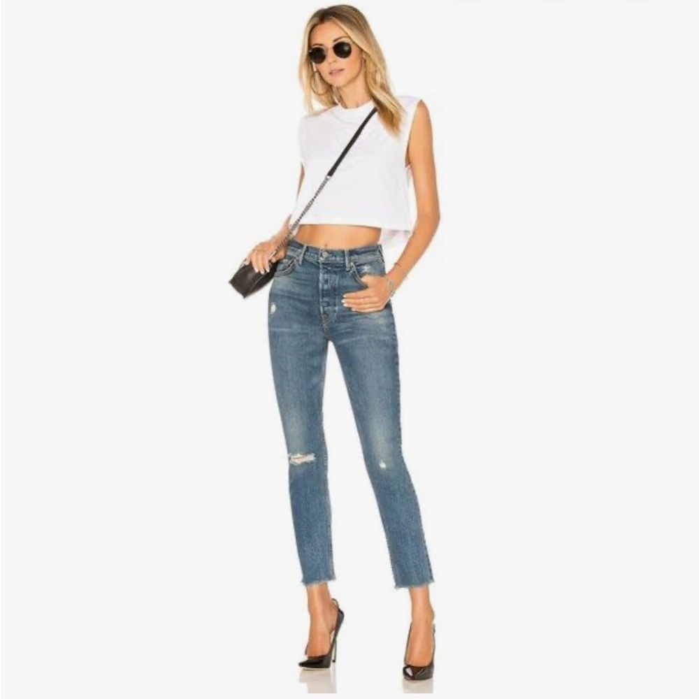 GRLFRND Karolina High-Rise Skinny Jean in Sixpence G621 size 27